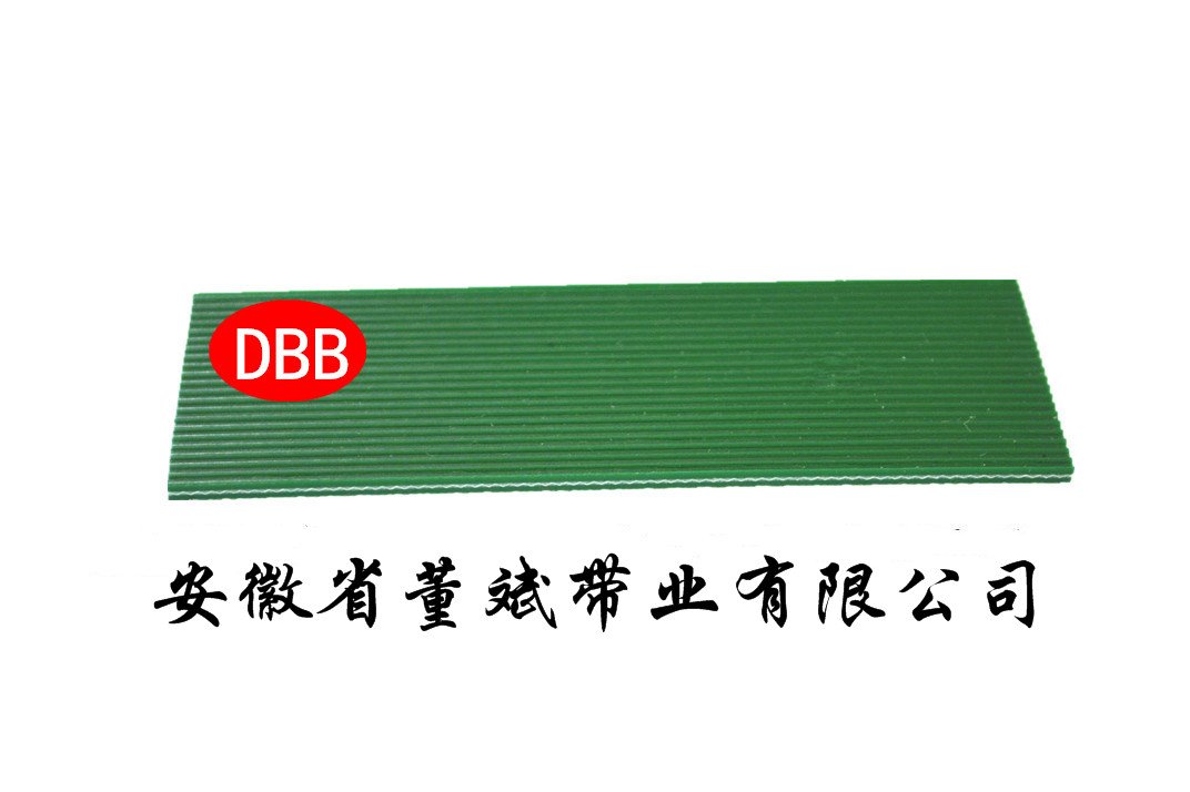 3.0mm绿色二布二胶直条纹低噪音
