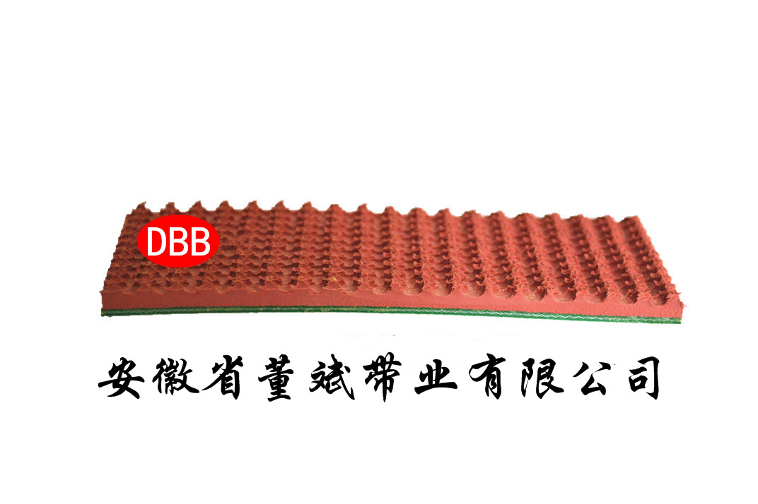 PVC加红色橡胶花纹皮
