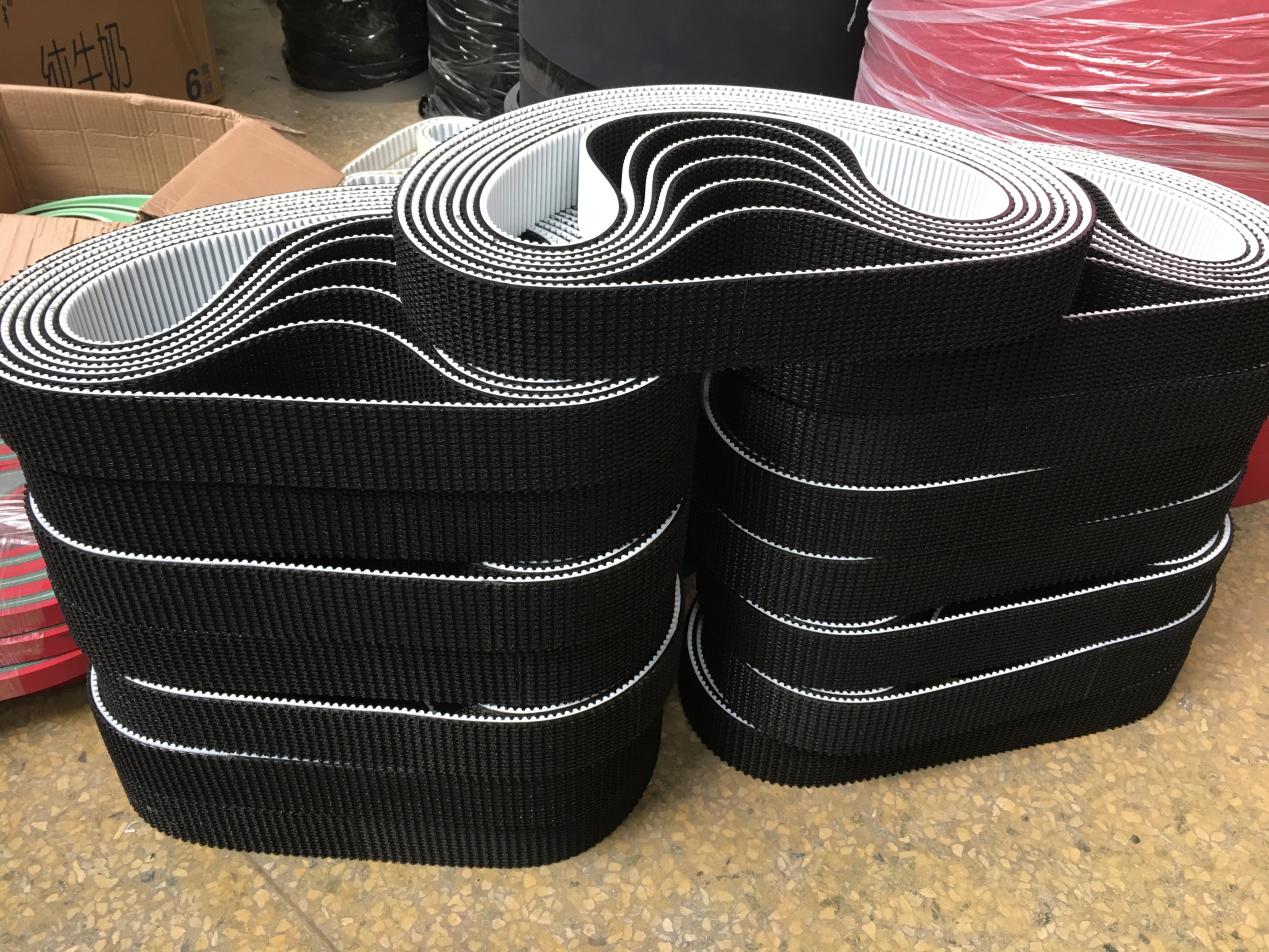 PU同步带表面加黑PVC材质花纹皮