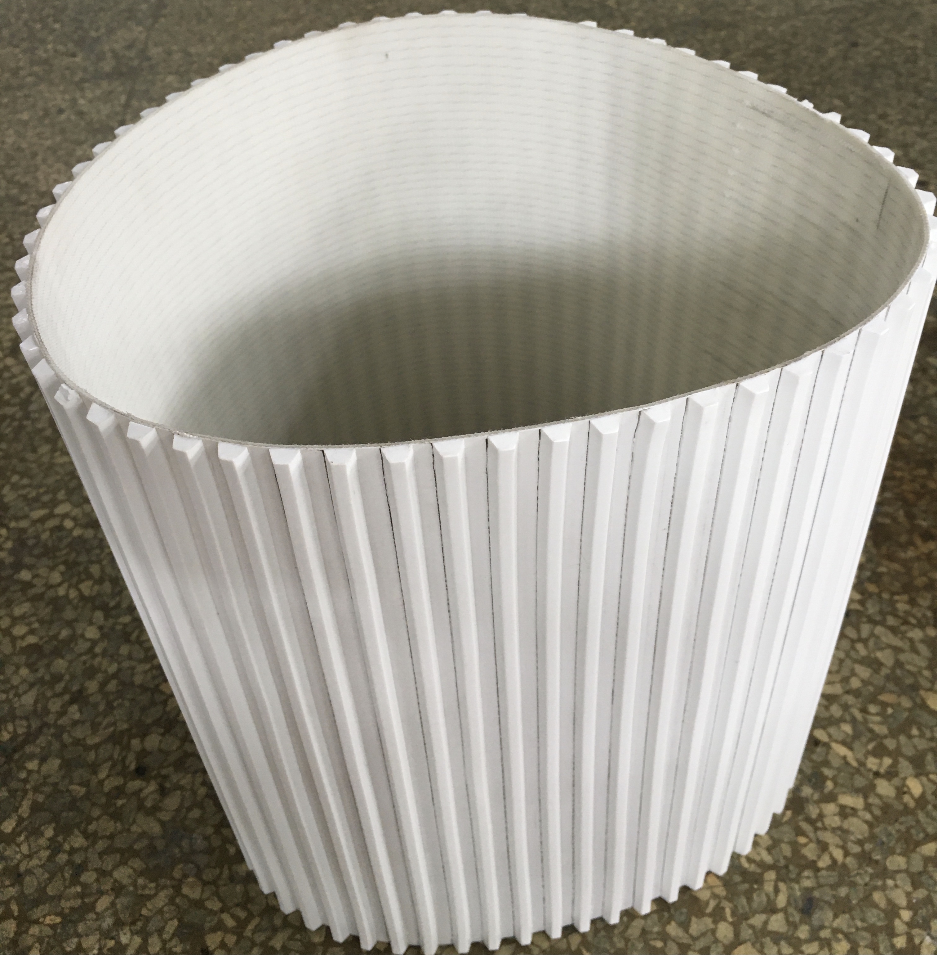 PU带表面热熔白PU导条