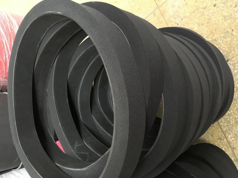 Rubber multi-groove strip with 20mm thick low density sponge