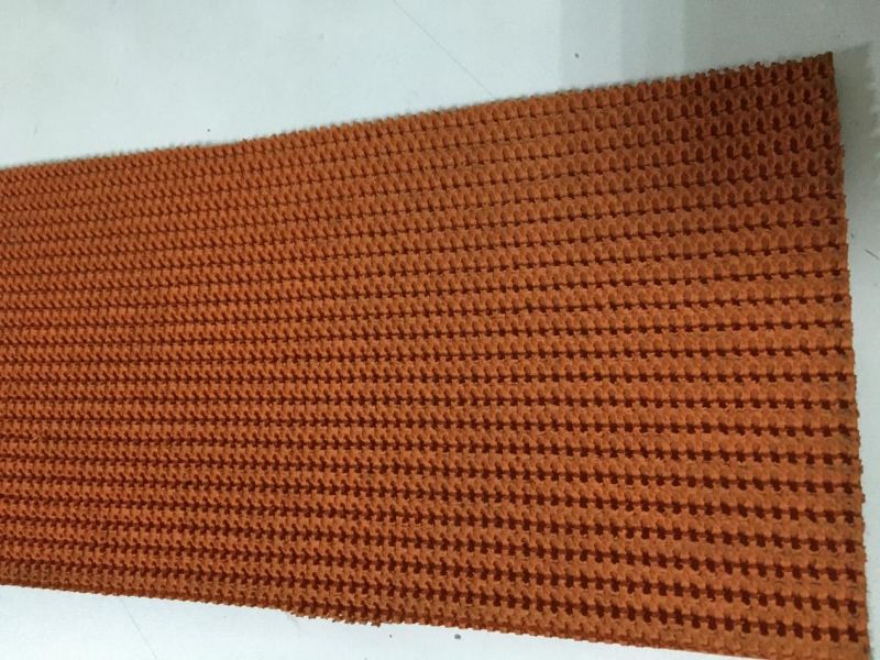  7.0厚二布桔色橡胶爬坡带