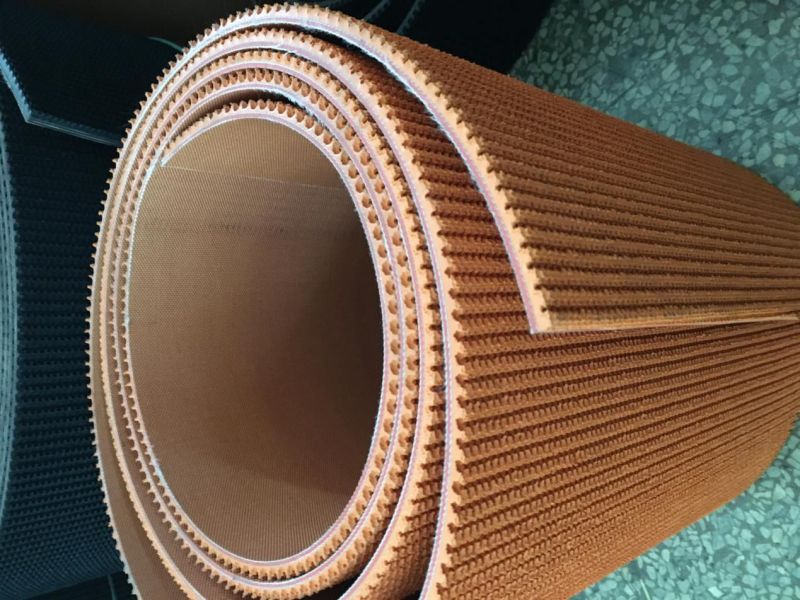 7.0厚二布桔色橡胶爬坡带