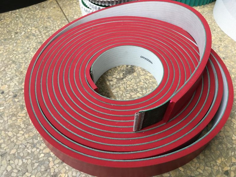 输送带表面加红胶狼牙扣接头