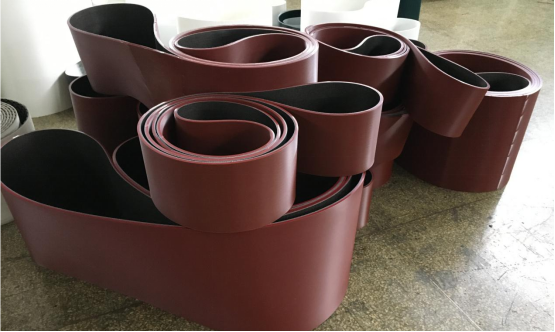 8mm厚红色PVC材质直条纹