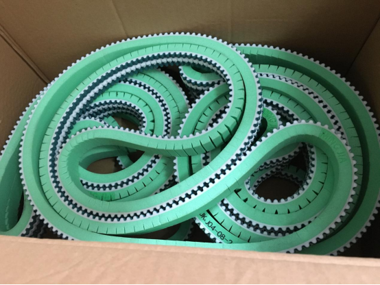 进口齿绿布8MPU带表面加绿进口PU泡棉，去齿加导条