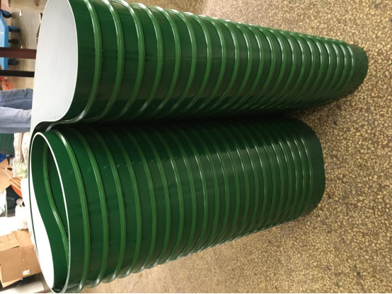 绿PVC表面纵向加导条