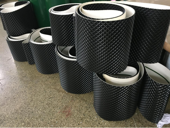 9个厚黑色菱形格砂光机带