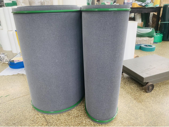 毛毡带表面加导条