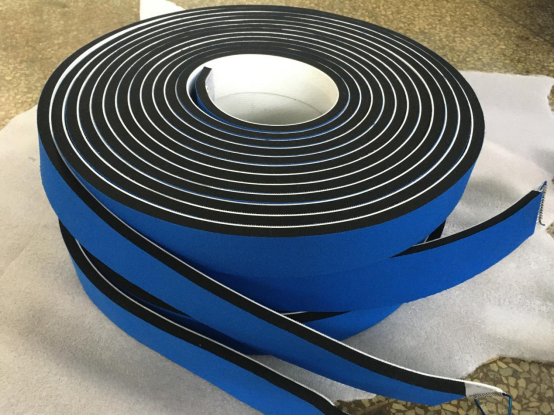 输送带加兰布海绵，钢扣接头