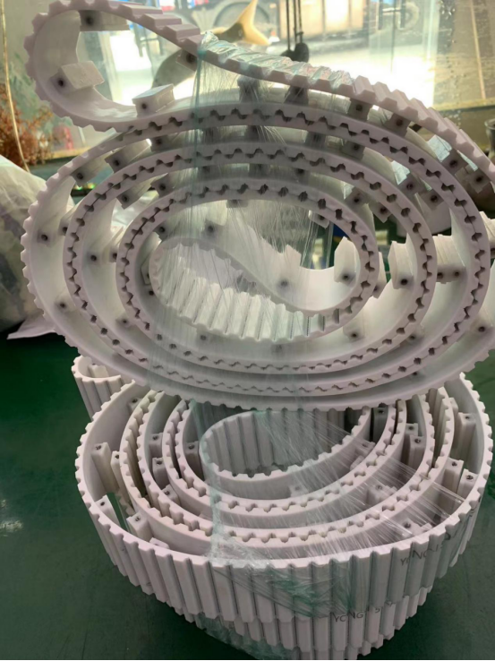 Pu同步带表面加带螺纹T挡块